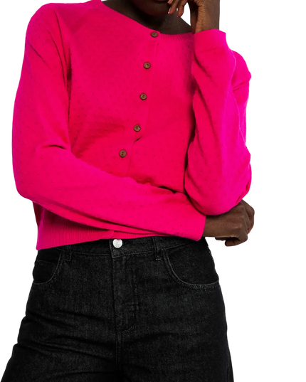 Sweet knit, pink dragon fruit knit