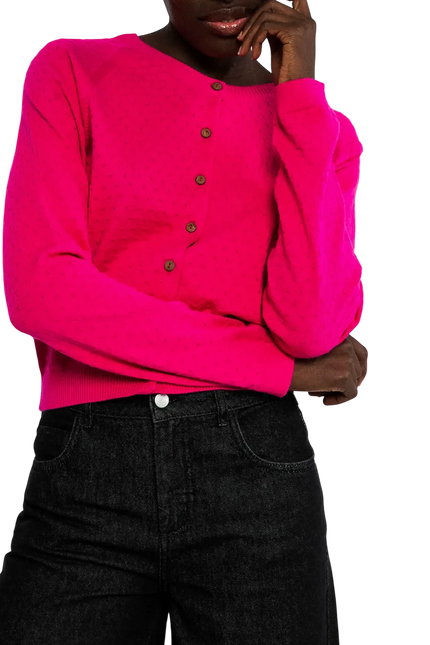 Sweet knit, pink dragon fruit knit