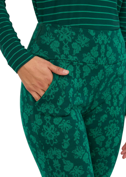 On a Winters Day Flared princess tapestry green