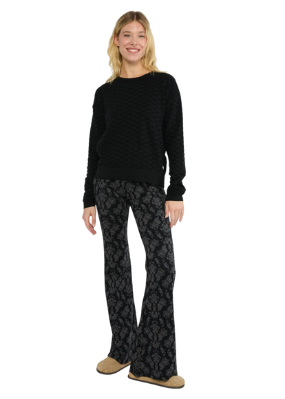 On a Winters Day Flared princess tapestry black