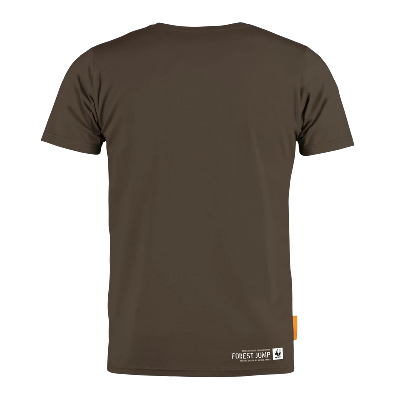 Okimono shirt Forest Jump, dark earth