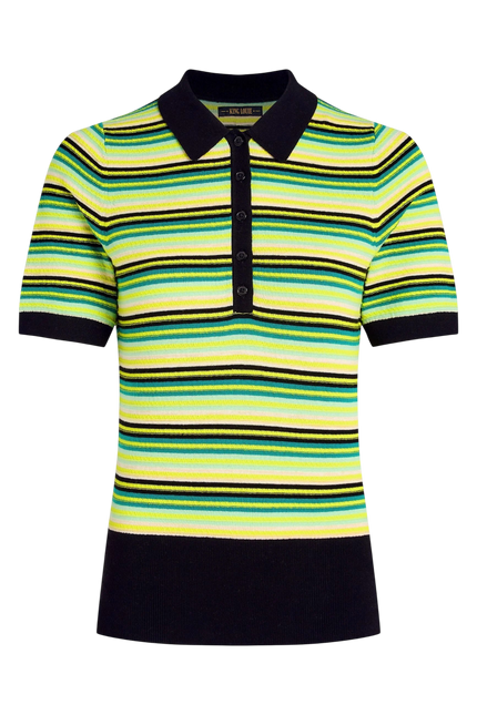 King Louie Polo Top Riva Paradise Green