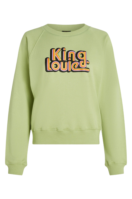 King Louie Febe Sweater Peachy Margarita Green