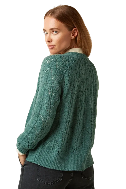 Cardi Blanca Orcia - Verde Fumaça
