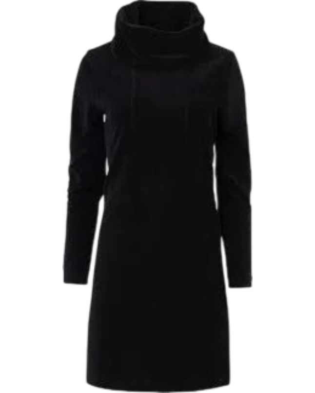 Pleun Tunique Rib Velours plain black