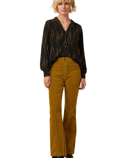 Chris Zip Pants Corduroy golden brown