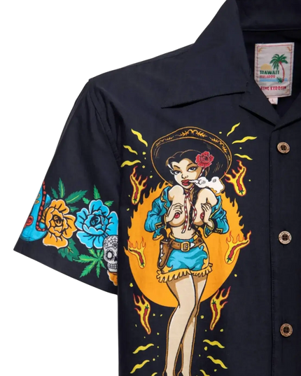 Koszula Hawaii Acapulco Gold czarna
