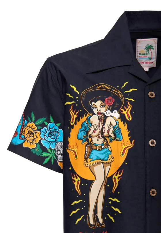 Koszula Hawaii Acapulco Gold czarna
