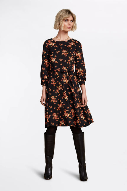 KING LOUIE Betty Bellsleeve Dress Rivera Black