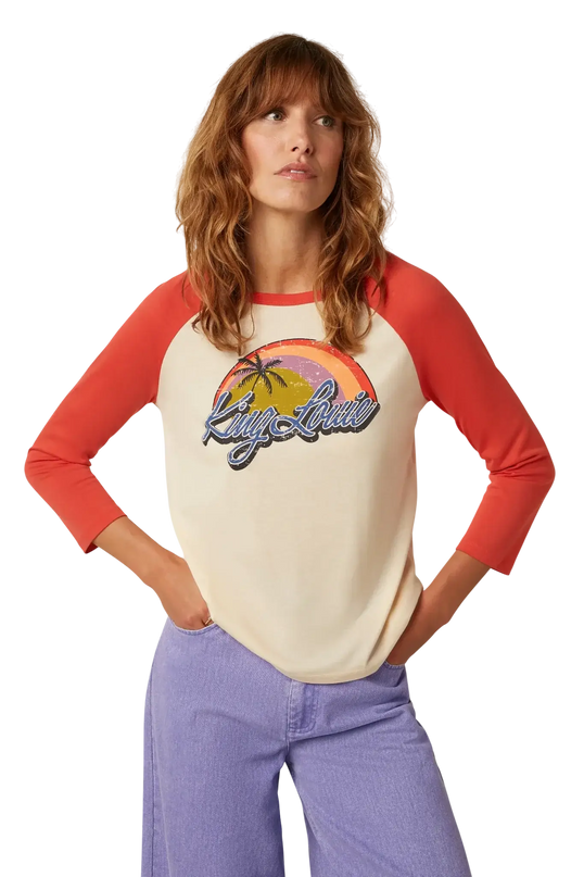 CAMISETA RAGLAN COM ESTAMPA