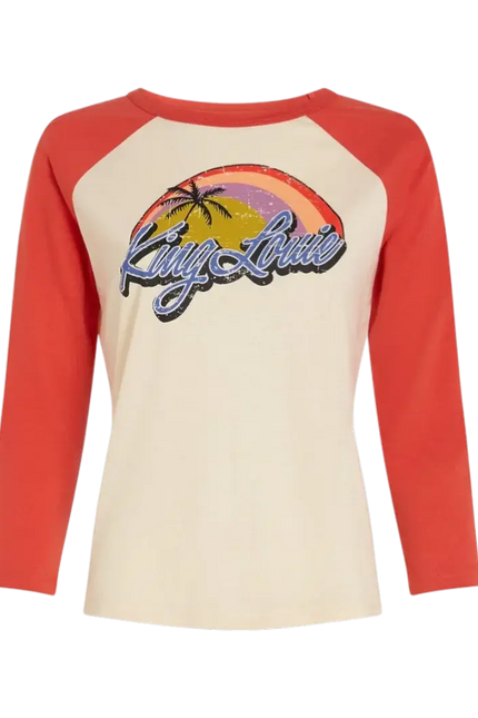KING LOUIE RAGLAN TEE SUMMER FIG