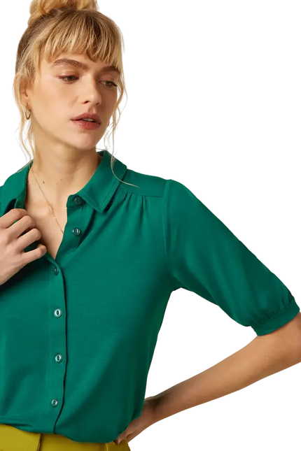 Carina Blouse Tulum Ponderosa Green
