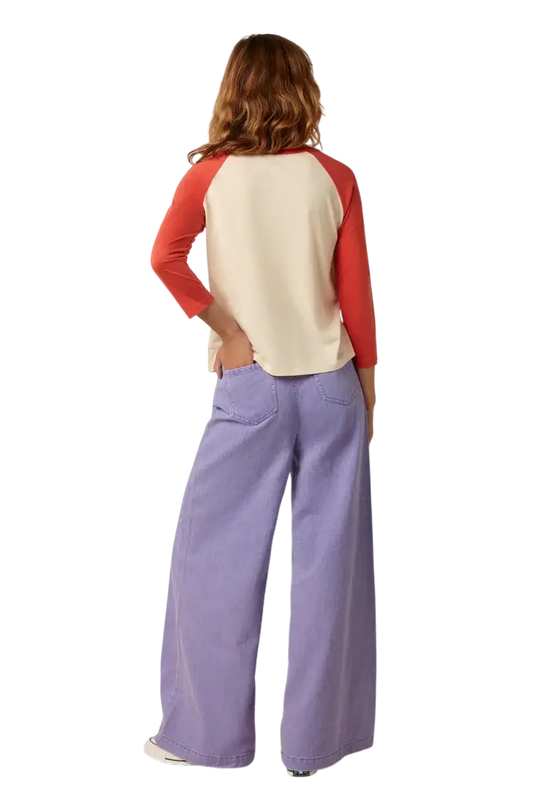Calça Peppa Denim Colorido Lilás Transparente