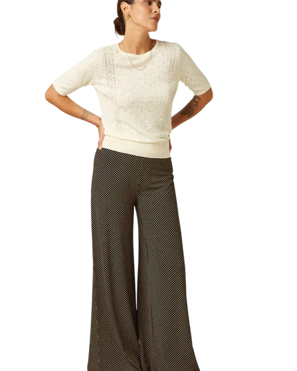 Calça Palazzo Border Piper