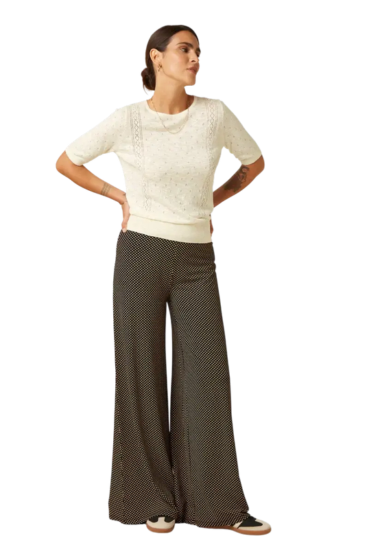 Calça Palazzo Border Piper