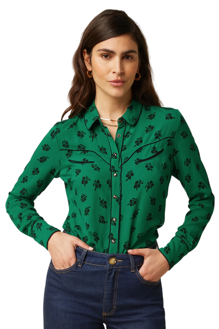 King Louie Rosie Western Blouse Farlane