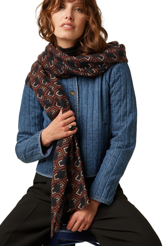 KING LOUIE CALOU SCARF, BLACK
