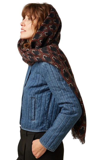 KING LOUIE CALOU SCARF, BLACK