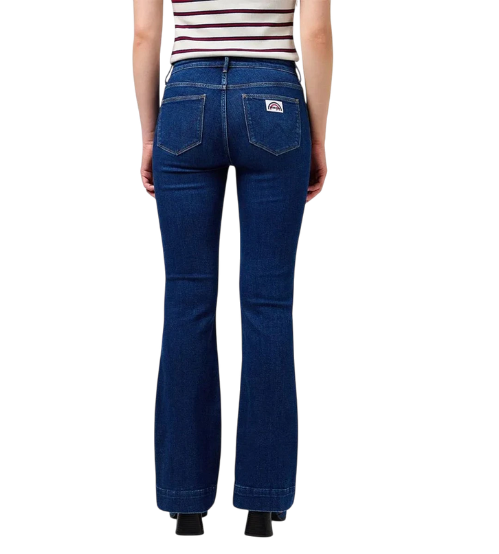 WRANGLER FLARE JEANS, DARK WASH