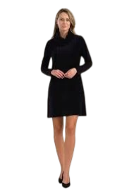 Pleun Tunique Rib Velours plain black