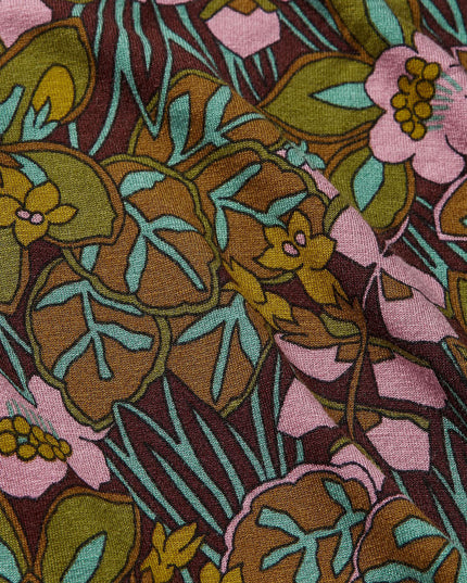 King Louie Carina Blouse Sierra, bitter chocolate