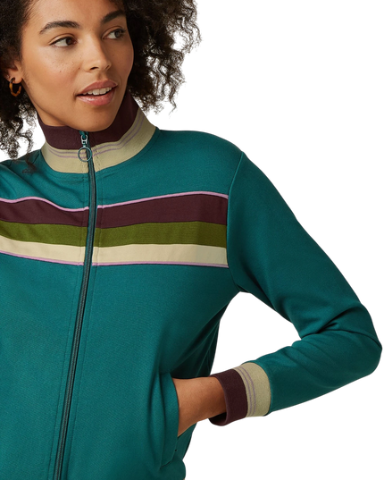 King Louie Colorblock Coljack daytona sweat, spruced green