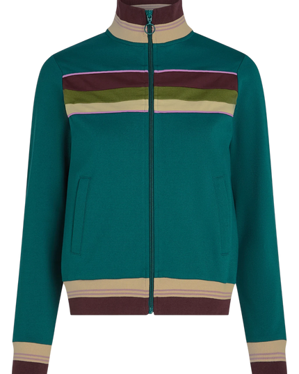 King Louie Colorblock Coljack daytona sweat, spruced green
