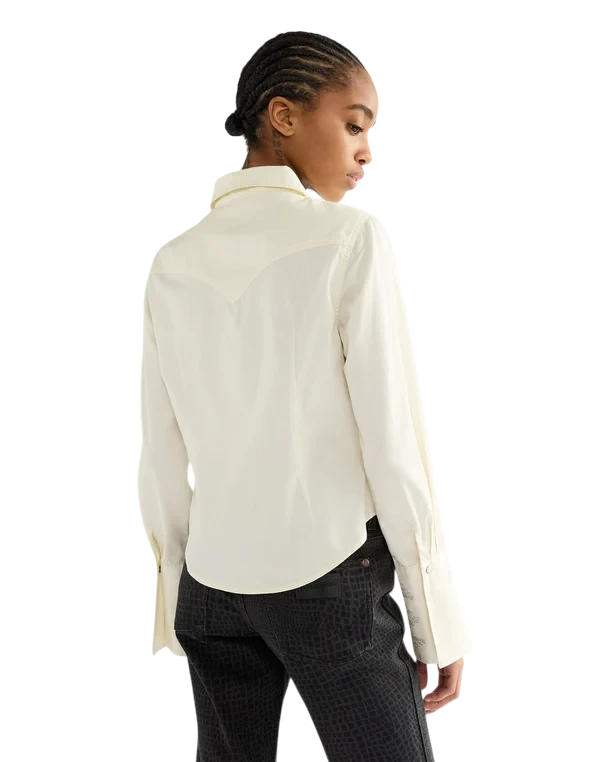 WRANGLER BLOUSE BELL WESTERN SLIM EGRET