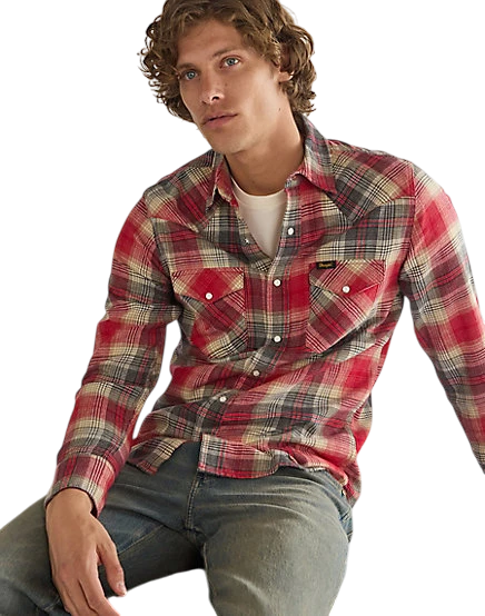 Wrangler regular western shirt, chili pepper