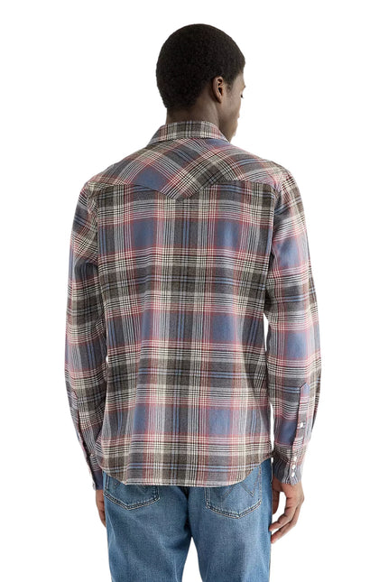 WRANGLER REGULAR WESTERN SHIRT, SOFT BROWN