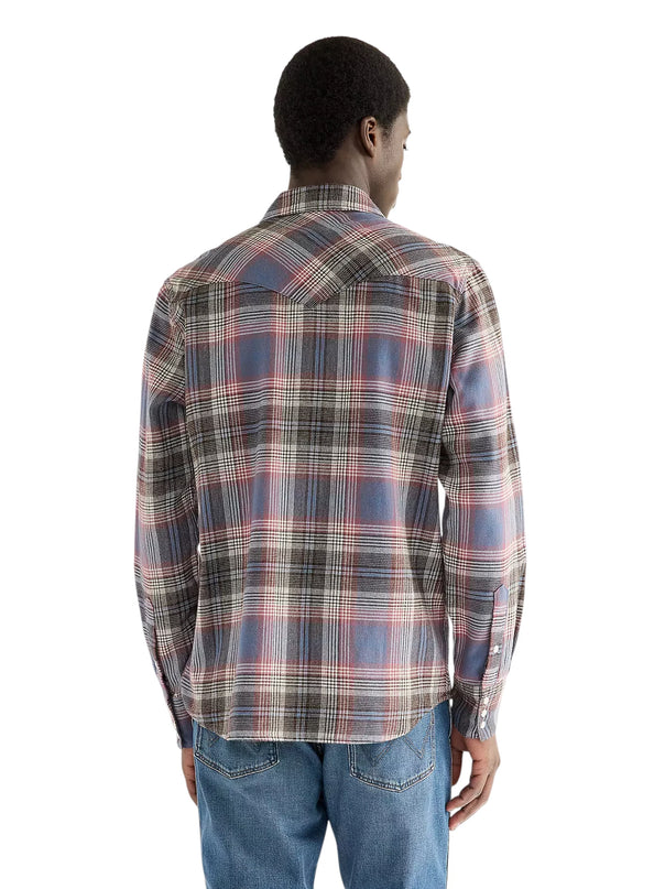 WRANGLER REGULAR WESTERN SHIRT, SOFT BROWN