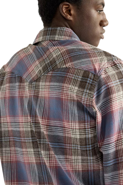 WRANGLER REGULAR WESTERN SHIRT, SOFT BROWN