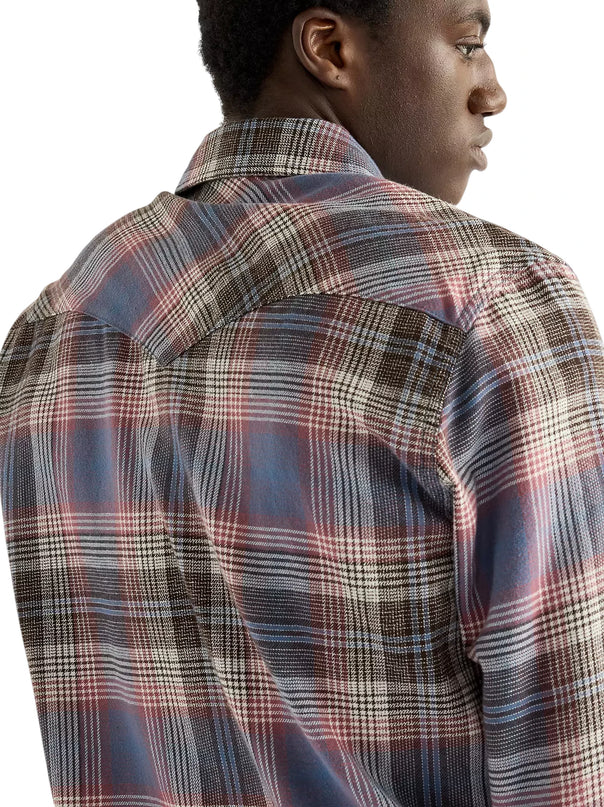 WRANGLER REGULAR WESTERN SHIRT, SOFT BROWN