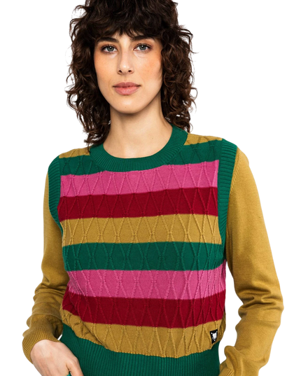Blutsgeschwister spencer, Carnaby Candy, little party stripe knit