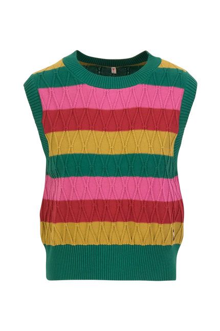 Blutsgeschwister spencer, Carnaby Candy, little party stripe knit