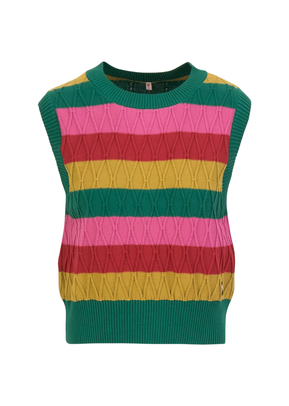 Blutsgeschwister spencer, Carnaby Candy, little party stripe knit