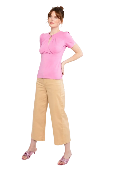 BLUTSGESCHWISTER top Criss Cross Coeur, summer strawberry pink