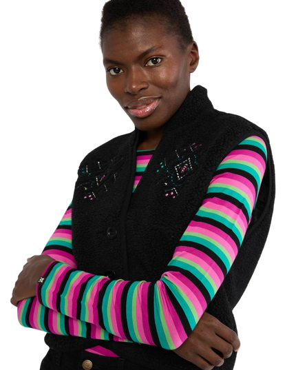 Heat up Vestover, black onyx teddy