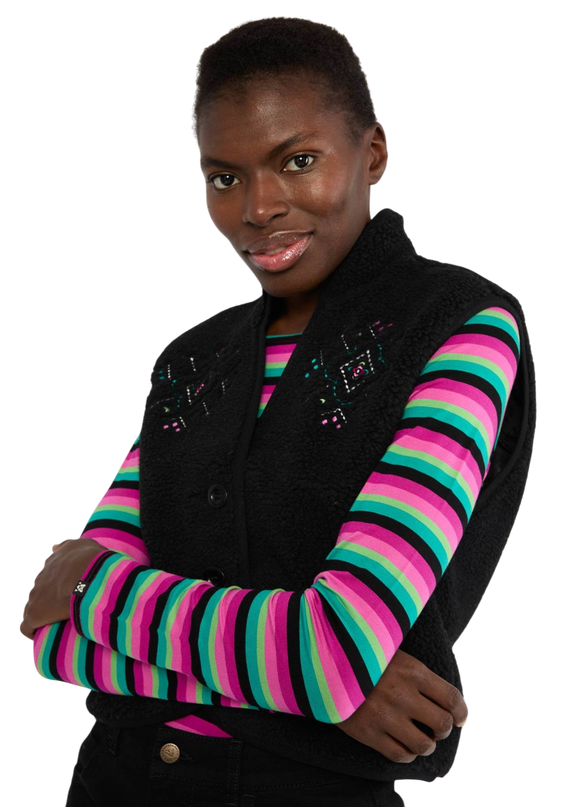 Heat up Vestover, black onyx teddy