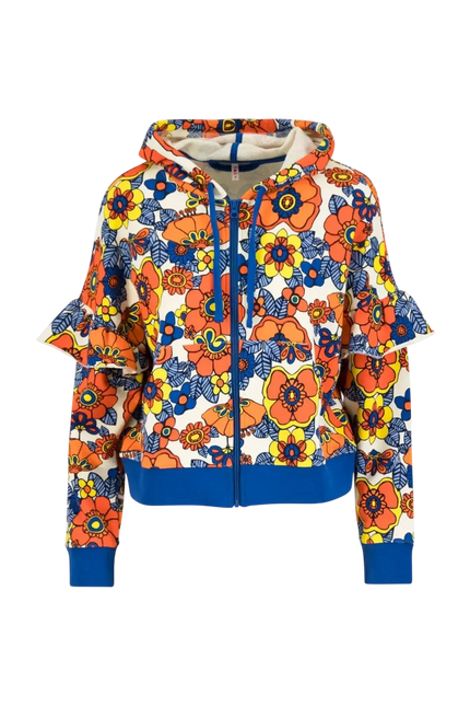 ZIP-UP HOODIE RUFFLE REBEL