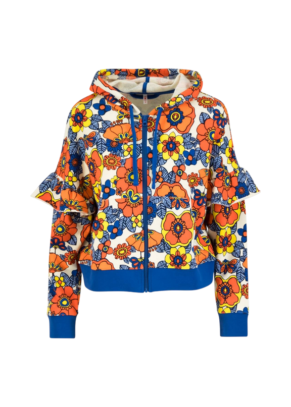 ZIP-UP HOODIE RUFFLE REBEL