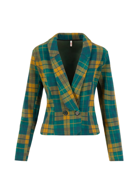 BLUTSGESCHWISTER BLAZER TAILORED THREADS, CLASSY SASSY CHECK
