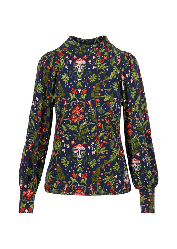 BLUTSGESCHWISTER TOP WHIMSICAL DELIGHT, DREAMY MUSHROOM CARPET