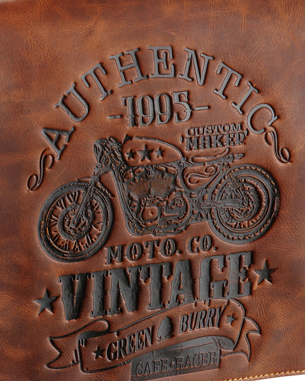 GREENBURRY CAFE RACER A4 KOERIERSTAS BRUIN LEER