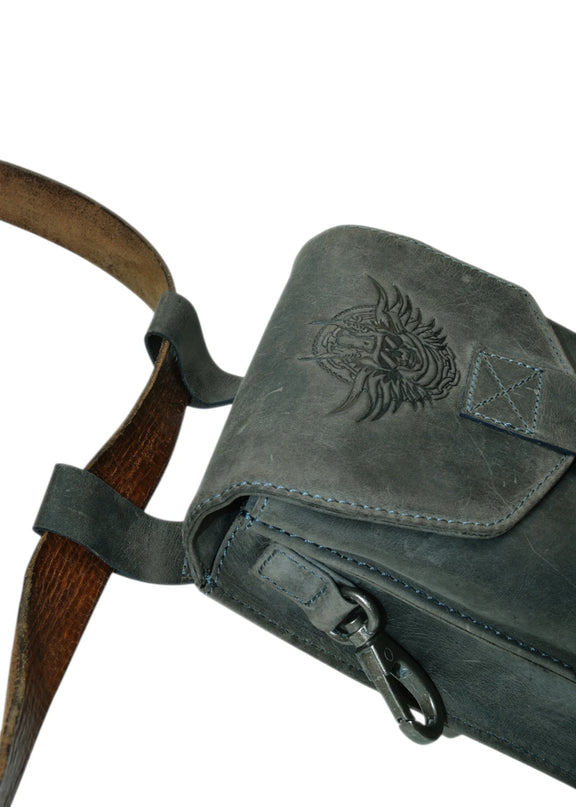 GREENBURRY BIKER HEUPTAS CHARCOAL LEER
