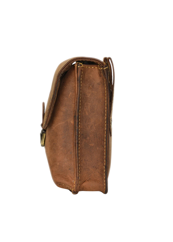 GREENBURRY BIKER HEUPTAS BRUIN LEER