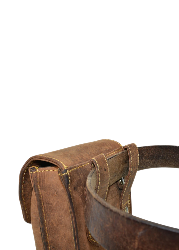 GREENBURRY BIKER HEUPTAS BRUIN LEER