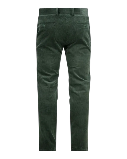 Pantaloni a coste verde scuro