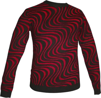 Wavyline black-red