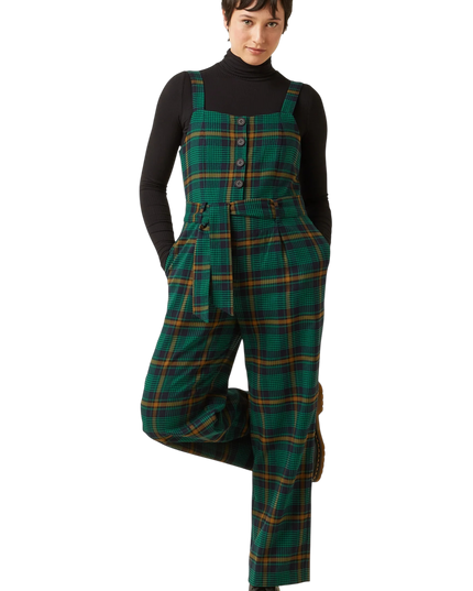 Ines Jumpsuit Leeds Check", evening blue